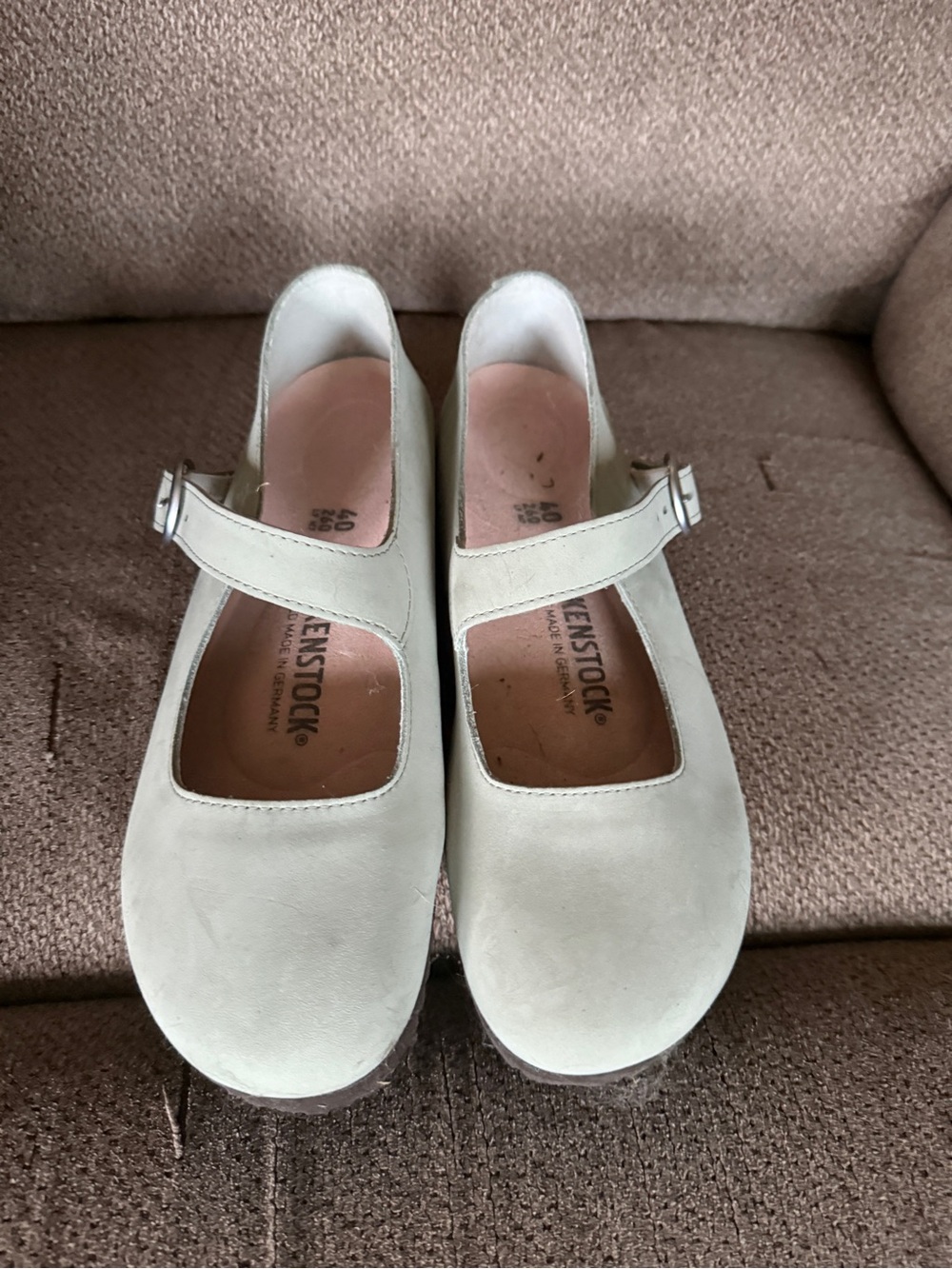 Birkenstock Women's Mary Jane Flats in Light Sage